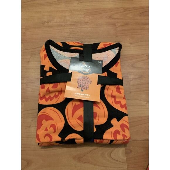 HYDE And EEK Women's 2 Piece Pajama Pant Set Halloween Pumpkins Size 4X - Picture 9 of 16